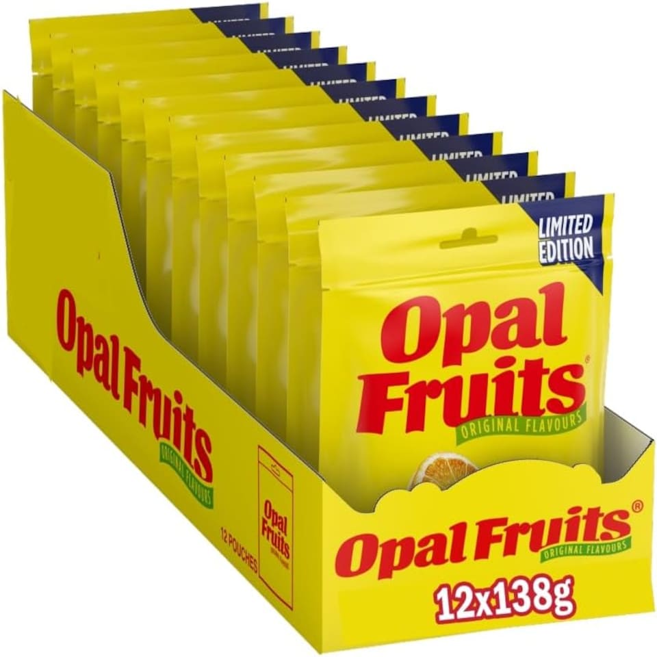 Opal Fruits Original Retro Sweets 138g Full Case - 12 Bags