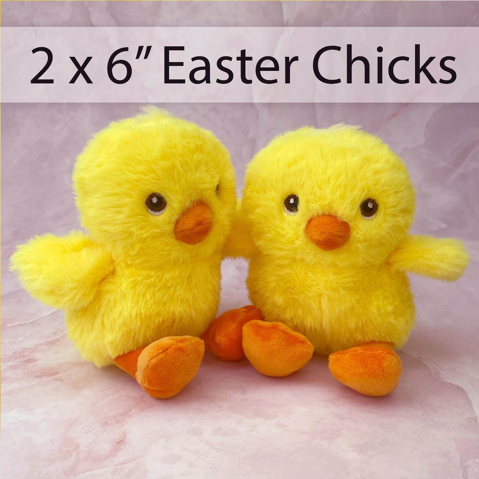 image 1 of VFM e-Store Baby Chick Soft Toy Easter Plush - 2 Pack, 100% Recycled Materials