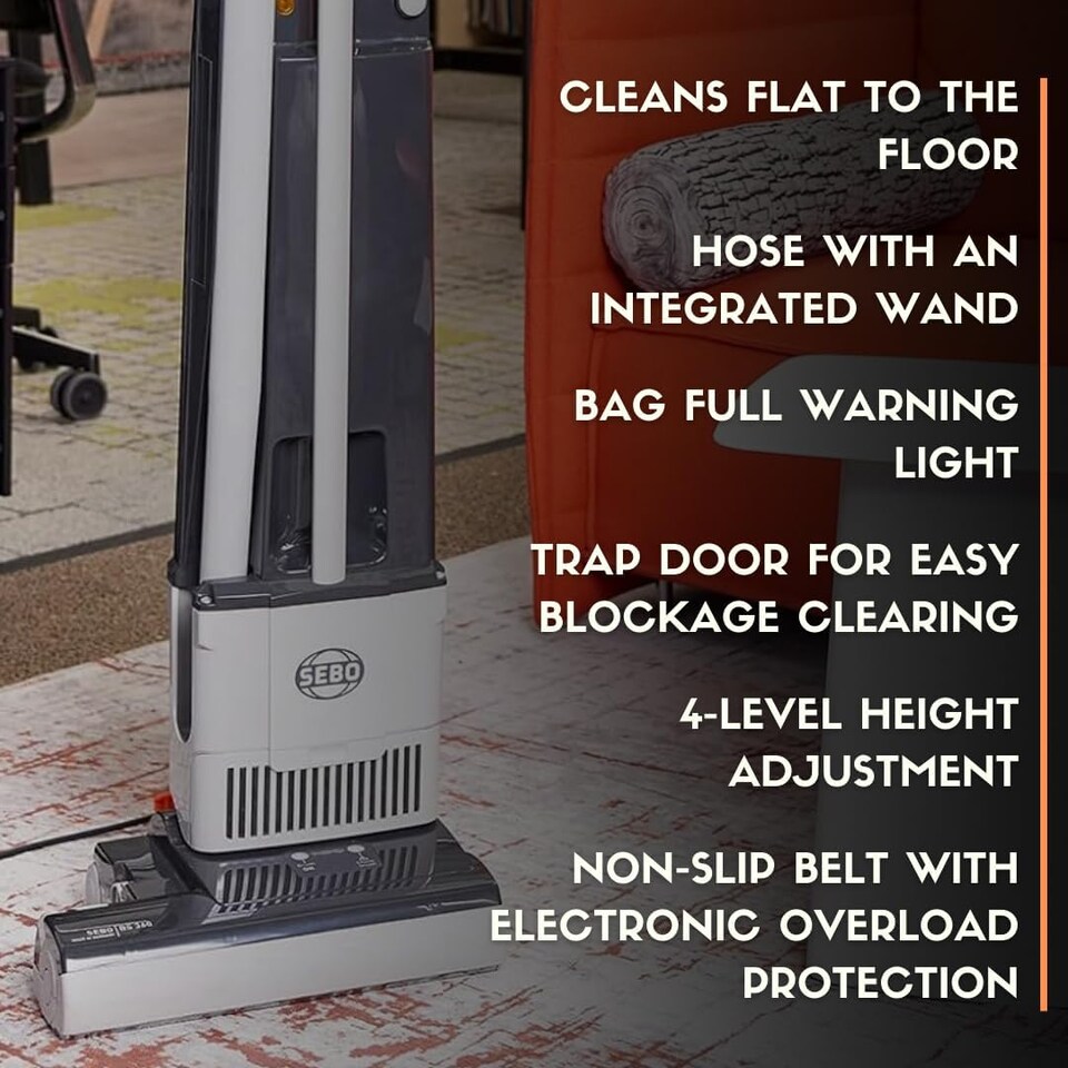 image 1 of SEBO BS360 Upright Vacuum Cleaner 36cm Brush Commercial Industrial Professional Cleaning