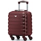 image 1 of 40x30x20cm Wizz Air & Vueling Maximum Size Free Cabin Carry On Lightweight 4 Wheel ABS Hard Case Suitcases Cabin Carry On Hand Luggage Red | Burgundy | Cabin Bag