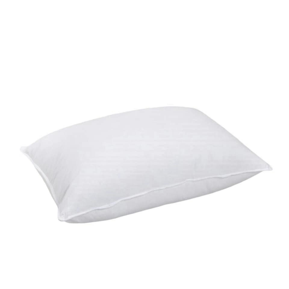 image 1 of Goose Feather & Down Pillow PAIR with Cotton Cover
