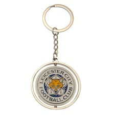 Leicester City FC Spinner Keyring - Silver - One Size
