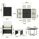 image 3 of Rattantree Rattan Garden Furniture Set 9 Piece Outdoor Dining Set