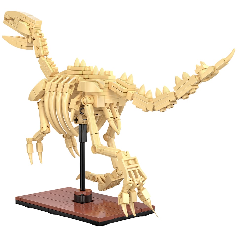 image 1 of CaDa Dinosaur Fossils Velociraptor 256 Piece Construction Set