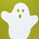 image 3 of White Ghost Shaped Acrylic Halloween Grazing Board 39.5cm