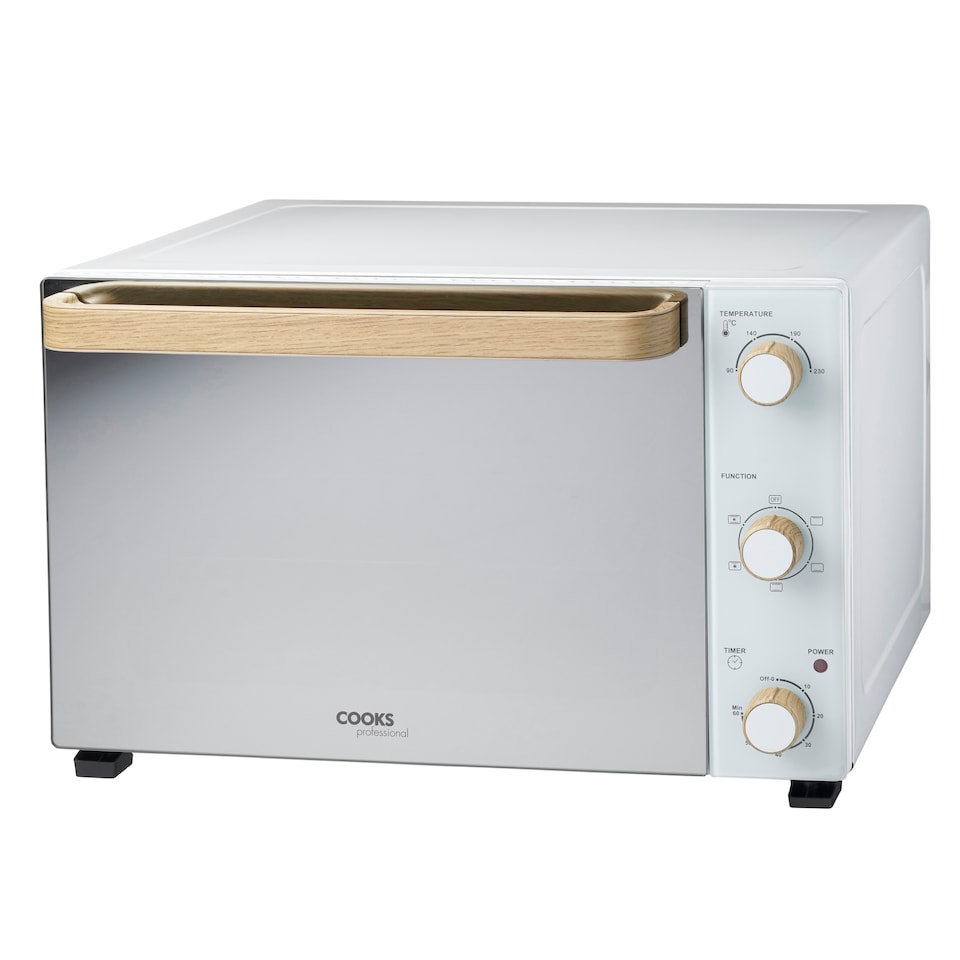 image 1 of Cooks Professional Mini Oven | 48 Litre | 3 Cooking Functions | Powerful 1800W | White Nordic
