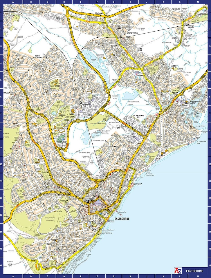 image 1 of A-Z Map of  Eastbourne 1000 Piece Jigsaw