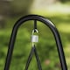 image 8 of Outsunny Rattan Swing Chair with Stand and Seat Cushion Grey | Light Grey
