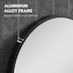 image 4 of HOMCOM Round Bathroom Mirror, Modern Wall Mirror Aluminium Frame, 70 x 70cm