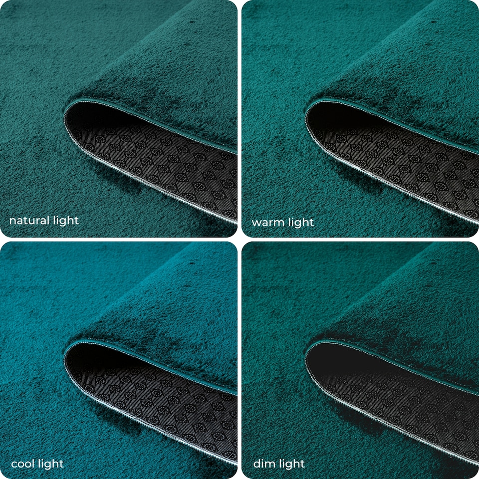 image 1 of Comfy Washable Low Pile Living Room Plain Area Rug