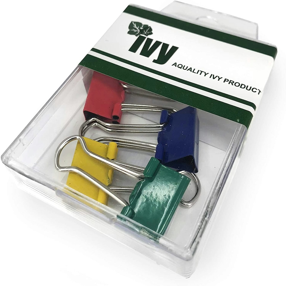 image 1 of Box of 5 19mm Coloured Foldback Clips