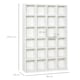 image 7 of HOMCOM DVD CD Media Storage Rack, Video Display Unit, 89 x 130.5 cm, White