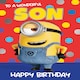 image 3 of Despicable Me Son Birthday Card