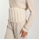 image 3 of OHS Ribbed Fleece Hot Water Bottle Belt Adjustable Heating Wrap | Cream