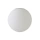 image 1 of ValueLights Metropolis Large White Glass Globe Pendant Light Shade | Silver