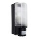 image 1 of ValueLights Griffin Outdoor IP44 Rated PIR Motion Sensor Bulkhead Wall Light & Warm White LED Bulb Black