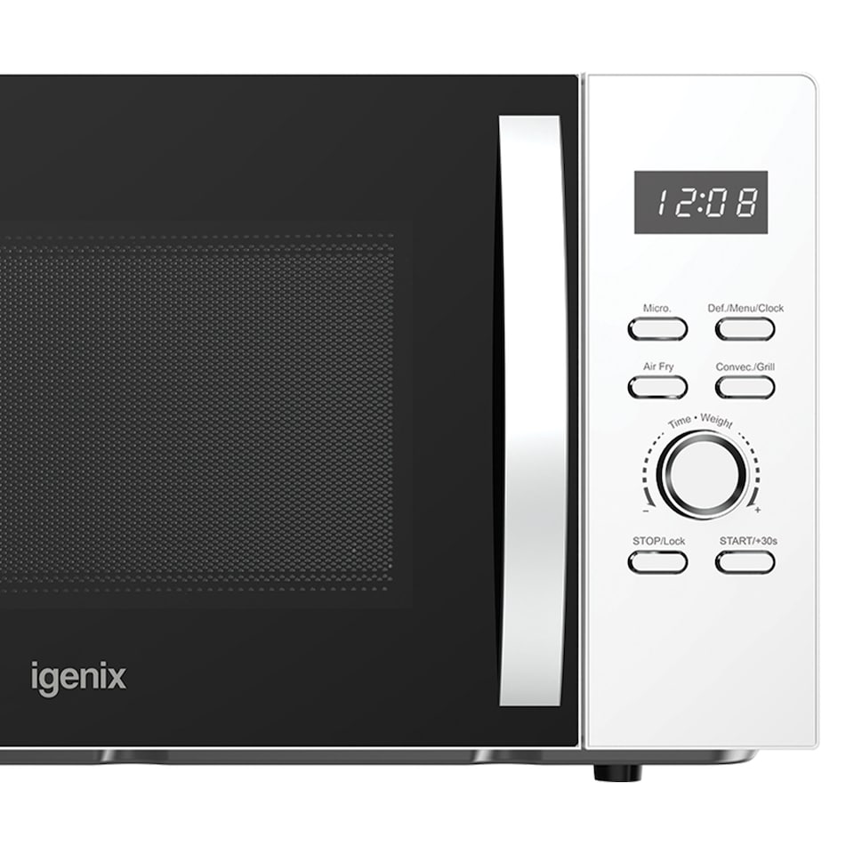 image 1 of Digital Microwave, 25 Litre, 60 Min Timer, Air Fryer Function, 850W, White, IGMC02580W