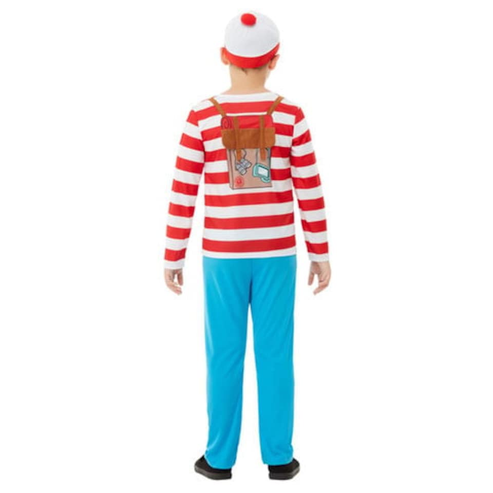 image 1 of Where's Wally? Deluxe Boys Fancy Dress Halloween Costume Tween - Age 12+