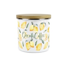 Lemons Large Decaf Coffee Canister