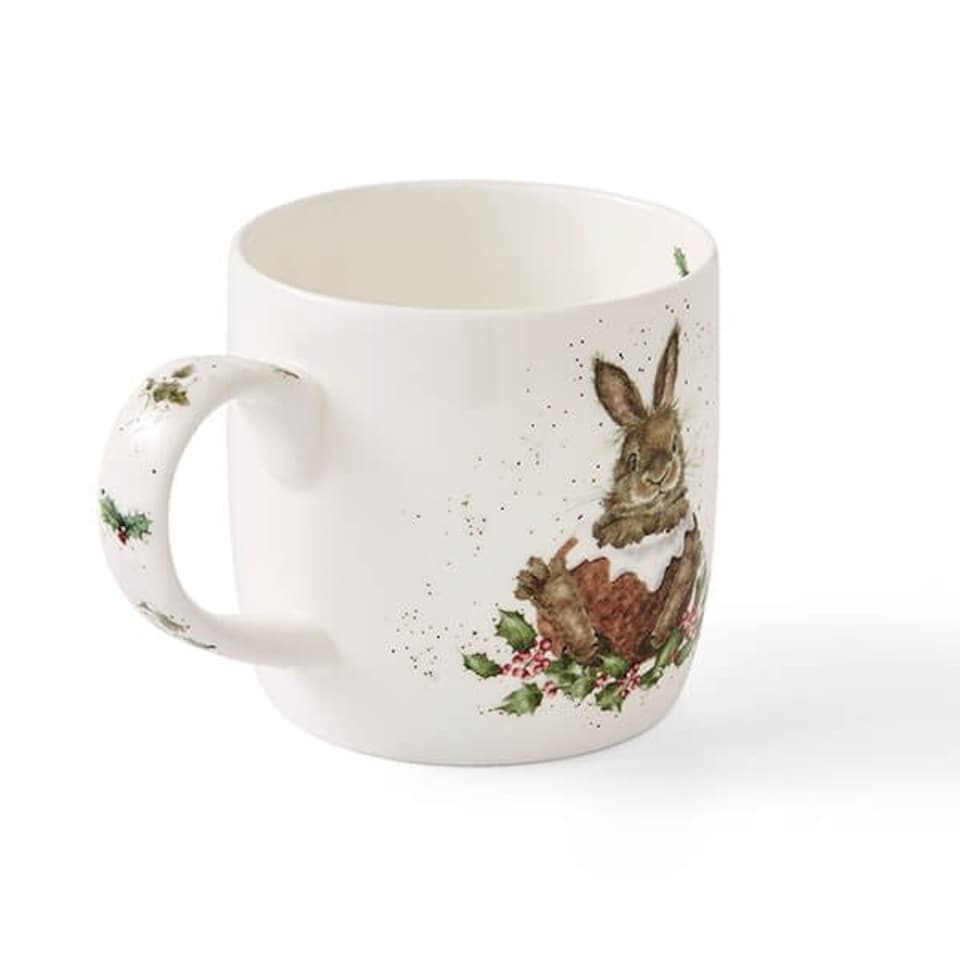 image 1 of Wrendale Designs 'Merry Little Christmas' Rabbit Mug