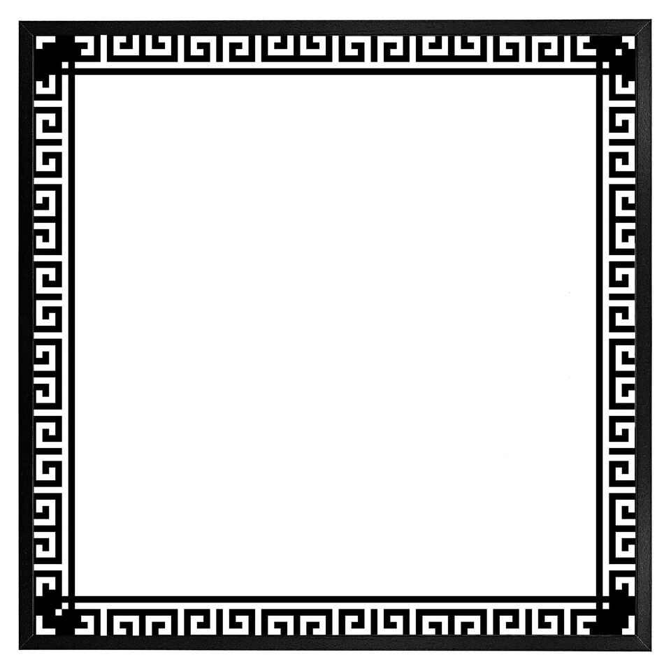 image 1 of Greek key border frame (Picture Frame) White | S