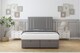 image 1 of Sloomy Kingsley Pewter Dumfries Ottoman Bed Base With 26" Strutted Headboard 6' Super King | Grey | Pewter | Super King | 1