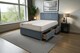 image 1 of Sarah Plush Bed Set With Mattress, 2 Drawers Same Side & 24"Headboard