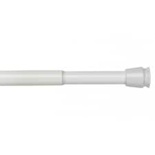 White Extendable Shower Curtain Rod 140 - 260cm White | White