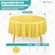 image 2 of Disposable Plastic Table Cover, Waterproof Tablecloth - 84 Inch