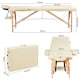 image 3 of Yaheetech 2 Sections Folding Massage Bed with Hand Pallet