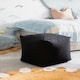 image 1 of Waterproof Cube Indoor Outdoor Bean Bag Foot Stool Pouffe Black