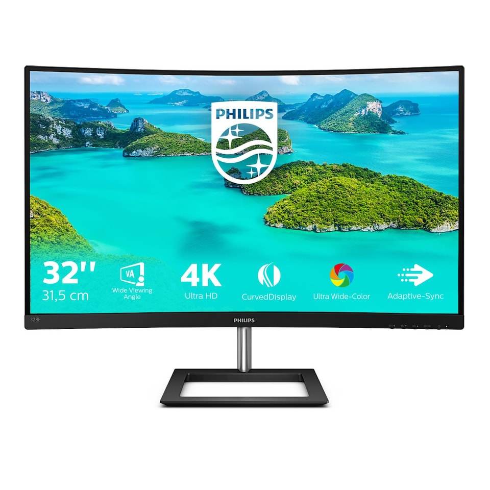 image 1 of Philips 328E1CA Computer Monitors - 31.5 Inches - Black