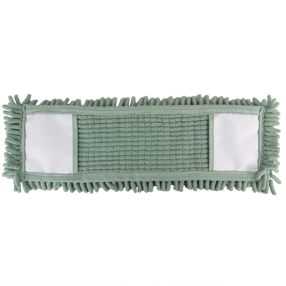image 1 of JVL Extendable Chenille Mop with 2 Replacement Heads,  Green