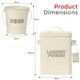 image 2 of Vintage Cream Laundry Detergent Storage Box Includes Matching Peg Bucket & Scoop