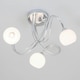 image 3 of BHS Soni 3 Light Flush Ceiling Light | Silver | Chrome | 1