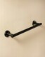 image 2 of Cosmic Wall Mounted Towel Rack with Brushed Black PVD Finish for Bathroom 45 cm