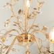 image 5 of Lullaby 5 Light Multi Arm Ceiling Pendant Flower Design Cream With Brushed Gold, Pearl Effect Acrylic, E14