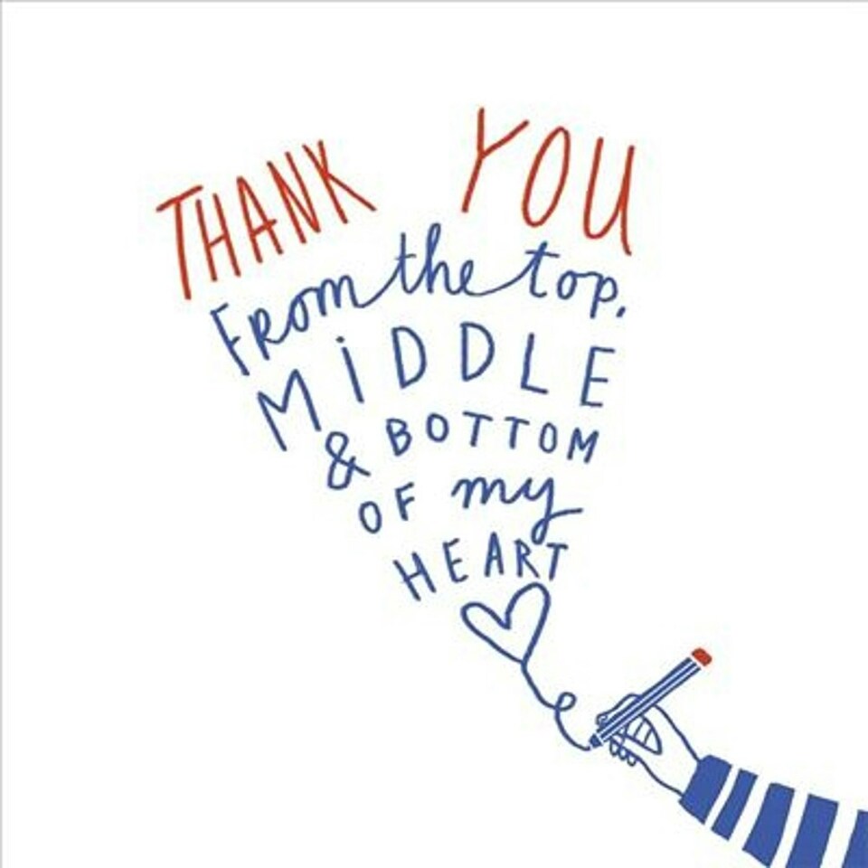 image 1 of Thank You From the Bottom Of My Heart Card