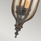image 4 of Baton Rouge 4 Light Outdoor Ceiling Chain Lantern Walnut IP44, E14