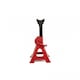 image 8 of Oypla 3 Ton Heavy Duty Ratchet Jack Lifting Axle Stands - Set of 2 Red
