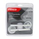image 2 of Timco - Radmore Lever On Rose Handles - Satin Chrome (Size 51mm - 2 Pieces) Chrome