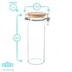 image 3 of Argon Tableware Glass Storage Jars with Wooden Clip Lids - 1.75 Litre - Pack of 3