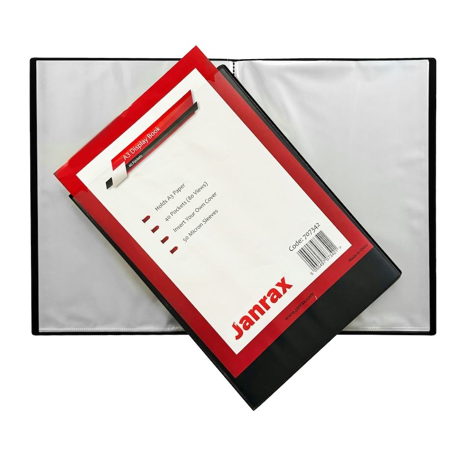 image 1 of A3 40 Pockets Presentation Display Book by Janrax