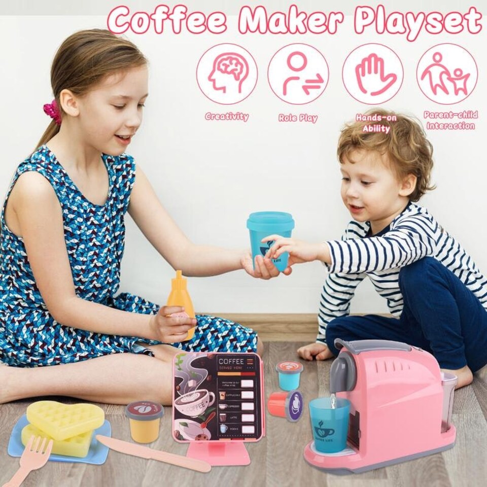 image 1 of Pink Coffee Shop Set