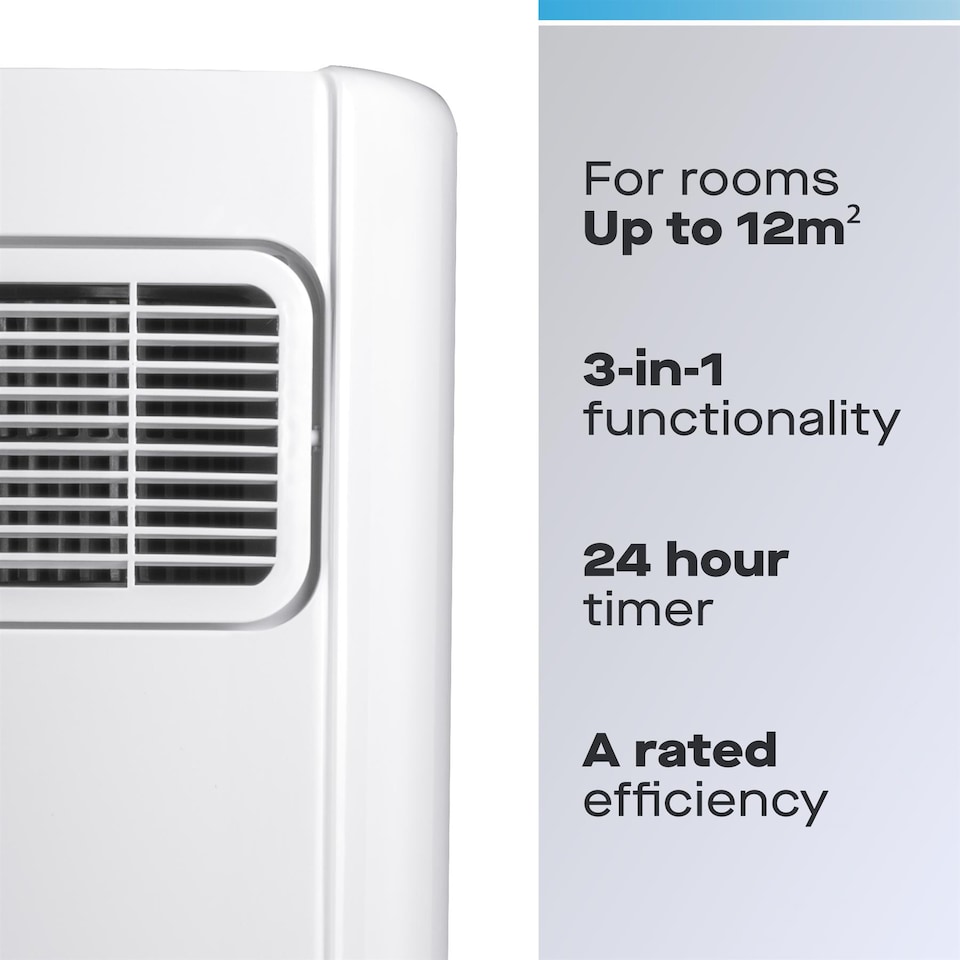 image 1 of Daewoo 5000 BTU 3 In 1 Portable Air Conditioner | White | 5000 BTU