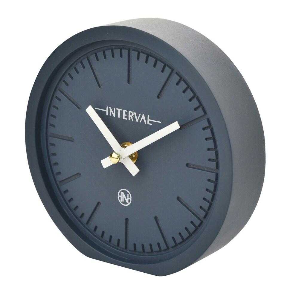 image 1 of Interval Minimalist Desk Clock 15cm - Navy Blue | Navy
