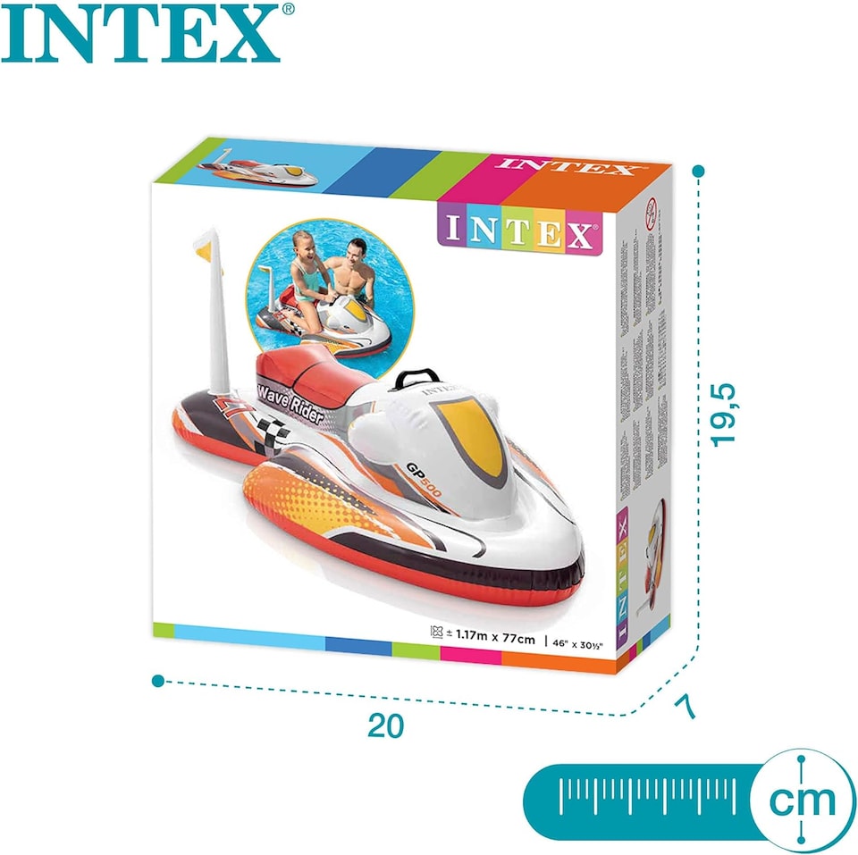 image 1 of Intex inflatable Wave Rider Ride-On - Red