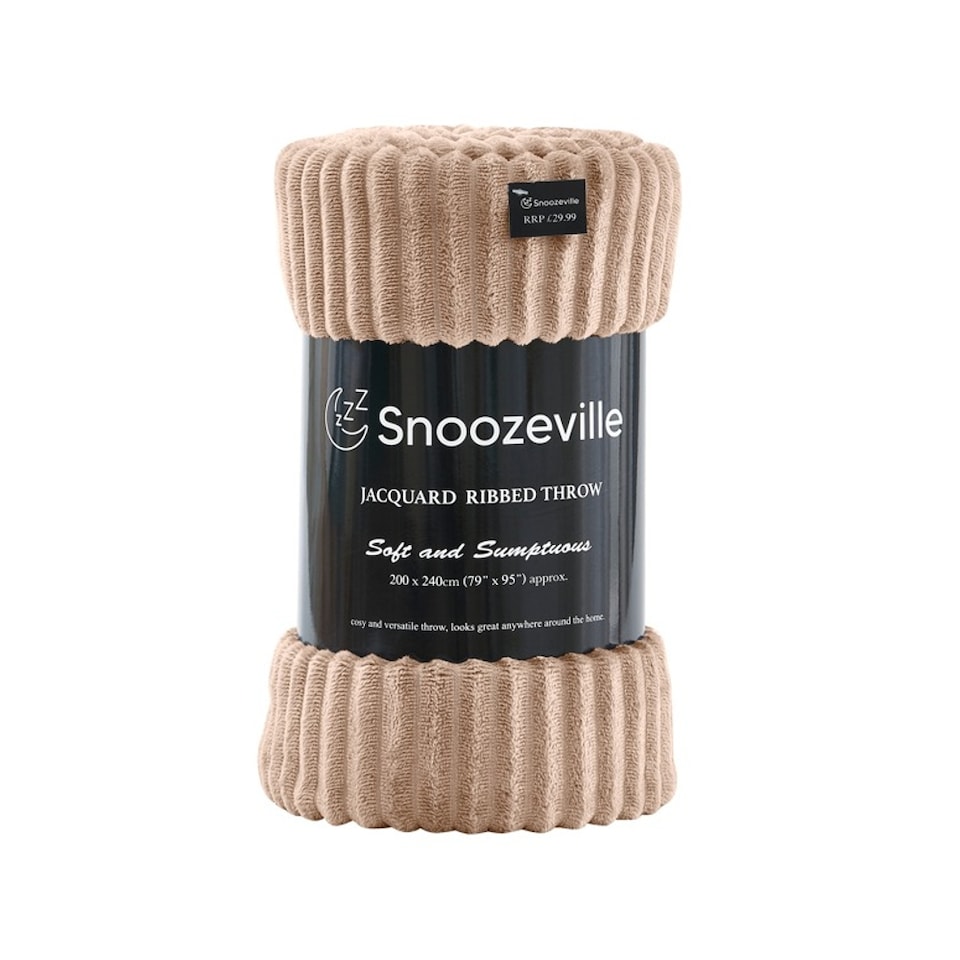 image 1 of Large Ribbed Fleece Throw Blanket – Supersoft, Cosy & Stylish | 200 x 240cm