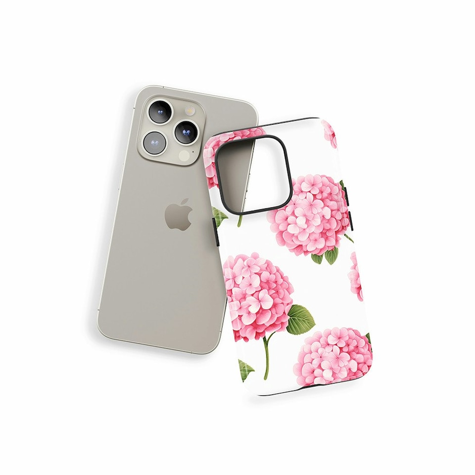 image 1 of Hydrangeas Phone Case | Pink | Galaxy S23 Plus
Slim | Galaxy S23 Plus
Slim