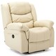 image 1 of Chester Electric Bonded Leather Automatic Recliner Heat & Massage Chair (Cream)